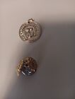 Aztecka moneta wisiorek, srebro szterlingowe 925 pozłacane kolczyki na monety słońce i księżyc 