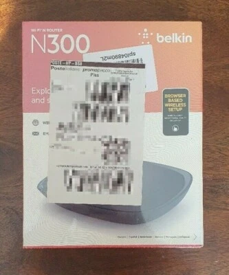 Belkin N300 Router Wireless - NUOVO - MAI USATO - Immagine 1 di 4