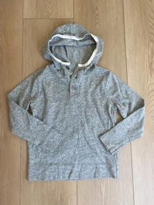 Crewcuts J Crew Boys Gray Heathered Henley Hoodie 8 Excellent Condition - Picture 1 of 2