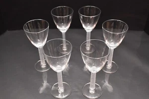 SET 6 bicchieri da vino LALIQUE cristallo PHALSBOURG ART DECO bordeaux smerigliato - Foto 1 di 14
