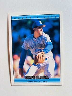 1992 DONRUSS #566 DAVE BURBA NM-MT MLB BASEBALL CARD - Image 1 of 2