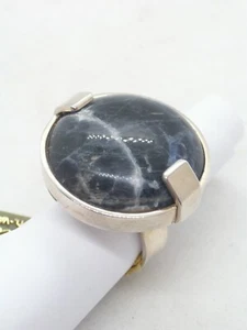 ANELLO in ARGENTO 925 con SODALITE naturale di colore blu - pietra dura - - Foto 1 di 7