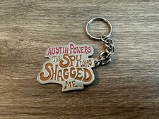 Rare Vintage Austin Powers The Spy Who Shagged Me Movie Promo Metal Keychain