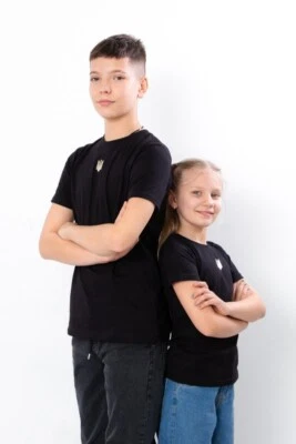 Boy's t-shirt "Emblem of Ukraine", cotton 100%, different sizes, patriotic, kids - Image 1 of 4