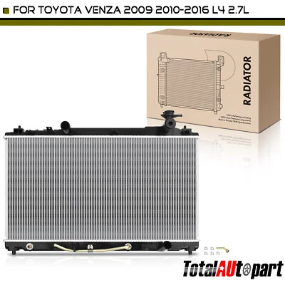 Radiator w/ Transmission Oil Cooler for Toyota Venza 2009-2016 2.7L Auto Trans. - Image 1 of 4