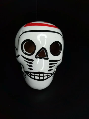 Atlanta Hawks, NBA, Skull, Ceramic, Clay Figure, Hand made, Gift, Decor Cover
