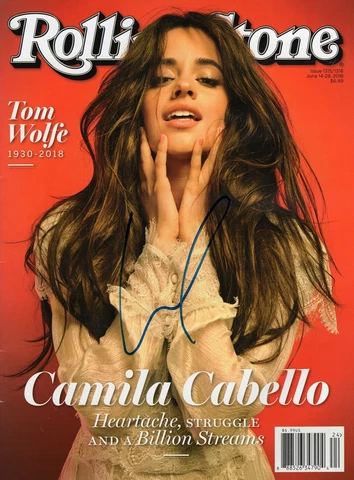 Camila Cabello Signed Rolling Stone Magazine COA Cover