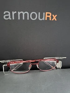 Armourx Eyeglasses Frames 7014P BRG Red Rectangular Full Rim Z87-2+ 51-18-135 - Bild 1 von 7