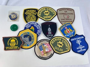 Lot of 11 ~ OBSOLETE Police Jail PATCHES & Iraq Mission Corrections Token NICE - Picture 1 of 18