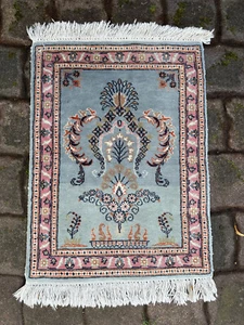 TÜRKEI TEPPICH HANDGEKNÜPFT WOLLE TÜRKISCHE BRÜCKE 78x50cm - Picture 1 of 11
