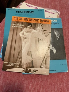 Konvolut 17 Noten Liederhefte Streisand Bennett Byrds Sound of Music - Bild 1 von 11