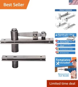 Heavy Duty Stainless Steel Pivot Hinge for Wood Doors - 170 lbs Capacity - Picture 1 of 11