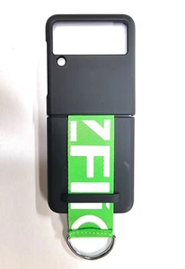 MyGadget Samsung Galaxy Z Flip 3 Strap Case - Black / Green - Picture 1 of 4