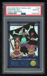 One Piece Japanese Visual Adventure 4 140 Inherited Will 2001 PSA 10 79983668 - Bild 1 von 2