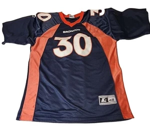 Vintage Starter Denver Broncos Terrell Davis 30 NFL Football Uniform Jersey 48 L - Picture 1 of 6