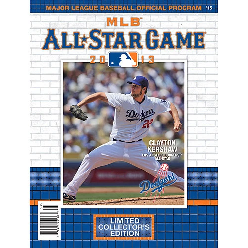CLAYTON KERSHAW PROGRAM 2013 ALL STAR GAME LOS ANGELES DODGERS LIMITED EDITION   - Image 1 of 1