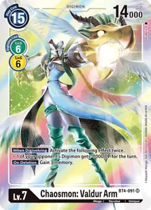 Digimon Chaosmon: Valdur Arm - BT4-091 - SR Near Mint - Picture 1 of 1