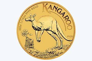1/10oz 99.99% Gold Coin 2024 Kangaroo - Perth Mint - Picture 1 of 2