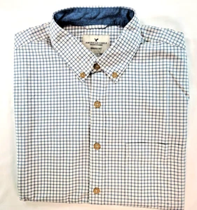 Camisa a Cuadros American Eagle Outfitters Azul Seriously Suave Manga Corta Talla M - Imagen 1 de 8