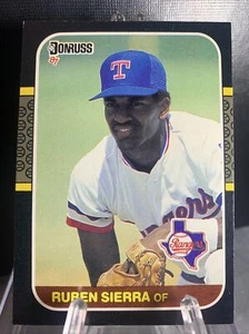Ruben Sierra 1987 Donruss Rookie Card #346 Texas Rangers - Picture 1 of 2