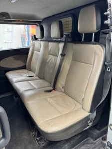 FORD TRANSIT TOURNEO CUSTOM 13-18 REAR LEATHER TRIPLE SEATS / BENCH SEAT & BELTS - Picture 1 of 3