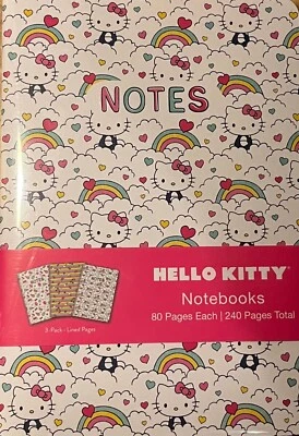 Hello Kitty Set of 3 Notebooks - Image 1 of 2