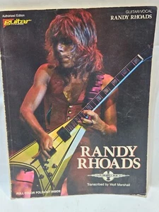 Randy Rhoads, chitarra/voce, songbook, trascrizioni 1987 con poster pieghevole - Foto 1 di 12