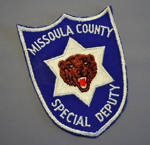 Missoula County Montana Special Deputy Sheriff Patch ++ Mint MT - Picture 1 of 1
