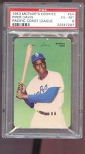 1953 Mother's Cookies #54 Piper Davis PCL Pacific Coast League PSA 6 Graded Card