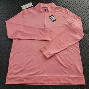 Johnnie-O Vaughn Tango  Striped Performance 1/4 Zip Pullover Shirt Boy’s Sz 16  - Picture 1 of 5