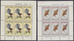 NEW ZEALAND Sc # B69-70a CPL MNH 2 SHEETLETS of 8 ea, BIRDS - Picture 1 of 1