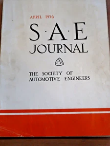 Society of Automotive Engineers SAE Journal April 1936 Magazine Advertisement - Picture 1 of 2