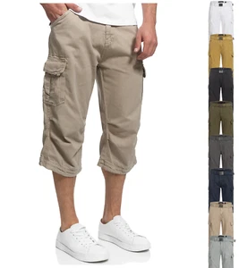 Indicode Herren Cargoshorts Nicolas Check-3/4 Shorts Bermuda Dreiviertel Hose - Bild 1 von 18