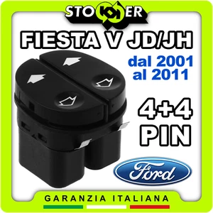 Pulsantiera Alzacristalli Doppio Interruttore per FORD Fiesta V JD/JH 01-11 - Imagen 1 de 22