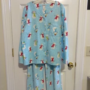 NEU 2-teiliges Schneemann Pyjama Set Größe XL - Bild 1 von 7