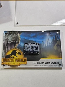 2022 Niue $5 Antiqued Silver Jurassic Park Colorized Silver Coin Low Mintage - Picture 1 of 11