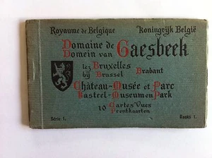 Domaine GAESBEEK Chateau Parc Musée Carnet 10 Cartes Postales série 1 XXème - Picture 1 of 3