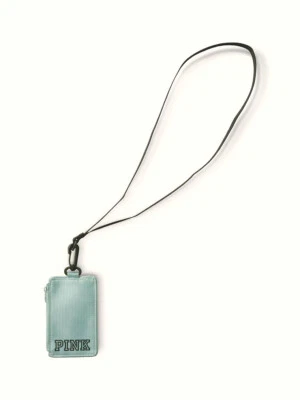 Victoria’s Secret Pink ID Card Holder Wallet Lanyard Seasalt Green NWT - Image 1 of 2