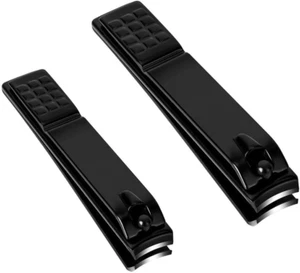 2 Pack Nail Clippers Seniors Thick Nails Heavy Duty Toe Stainless for Men Women - Picture 1 of 7