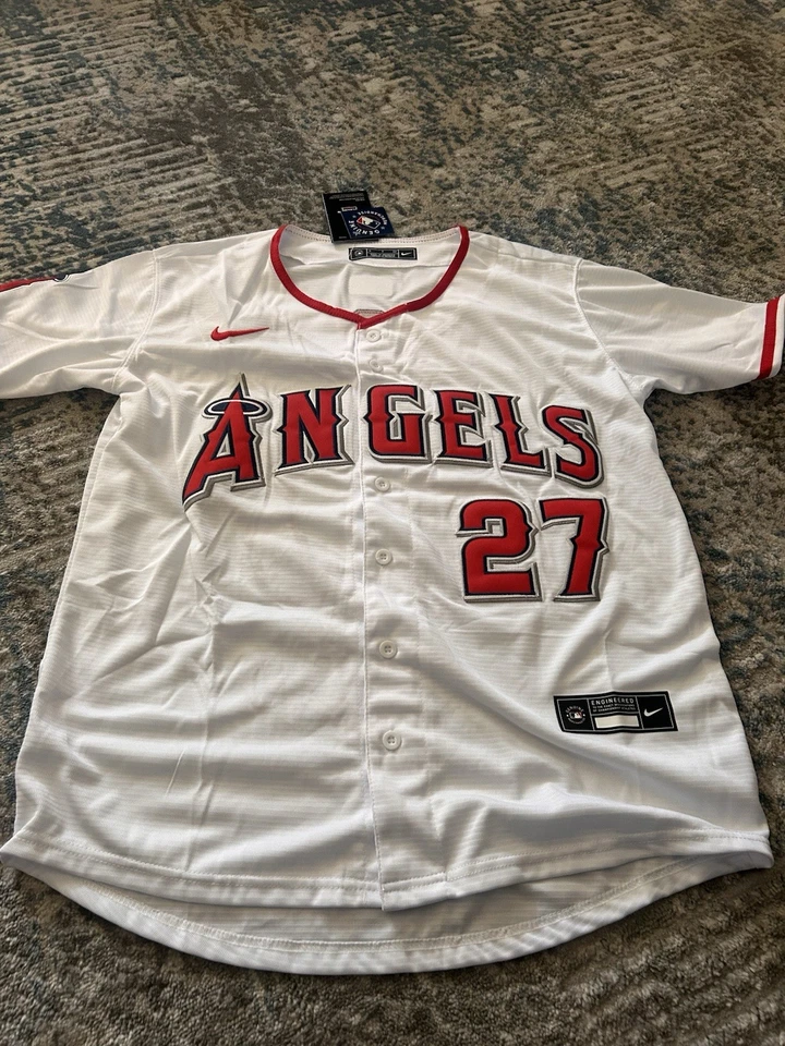 Camiseta Mike Trout Adult Home Angels Talla Grande  Foto 1 de 2