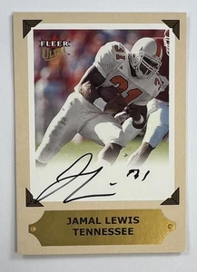 2001 Fleer Ultra Jamal Lewis Auto AR136 - Picture 1 of 2