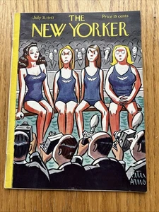 1943 JULY 31 NEW YORKER Complete Magazine  PETER ARNO COVER - Imagen 1 de 17