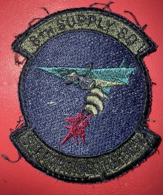1980s - GWOT Era USAF 8th Supply Squadron Patch (IR) - Image 1 of 2