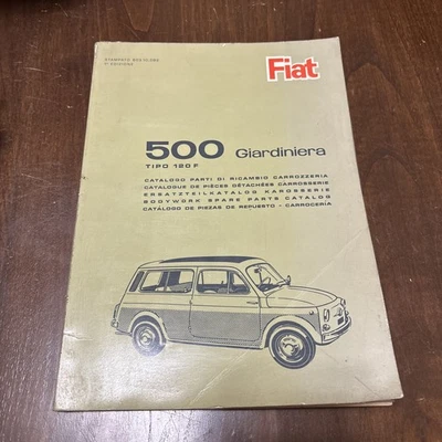 Fiat 500 Giardiniera Prima Edizione Catalogo Ricambi 1965 - Immagine 1 di 4