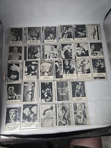 1966 Topps Monster Laffs NM-MT complete original vtg Monster Movie card set 66 - Picture 1 of 13