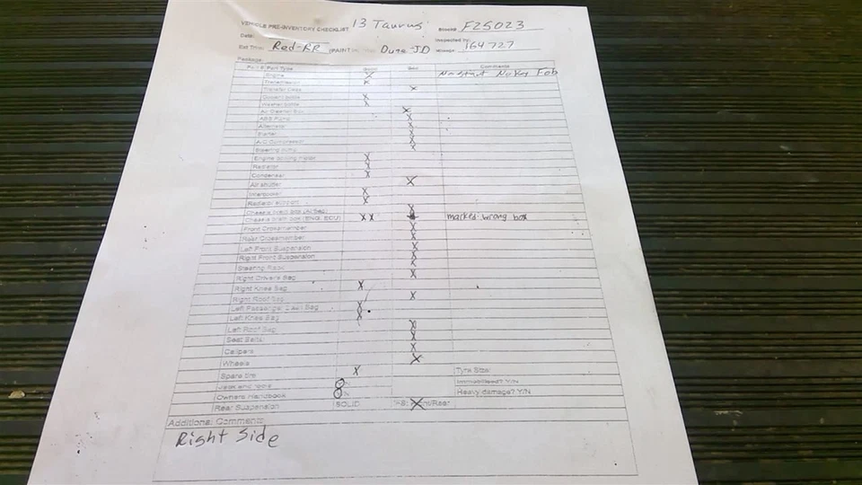 Ford Taurus 2013 2.0L Engine VIN 9 8th Digit DE9Z6007AA 2357 - Image 1 of 4