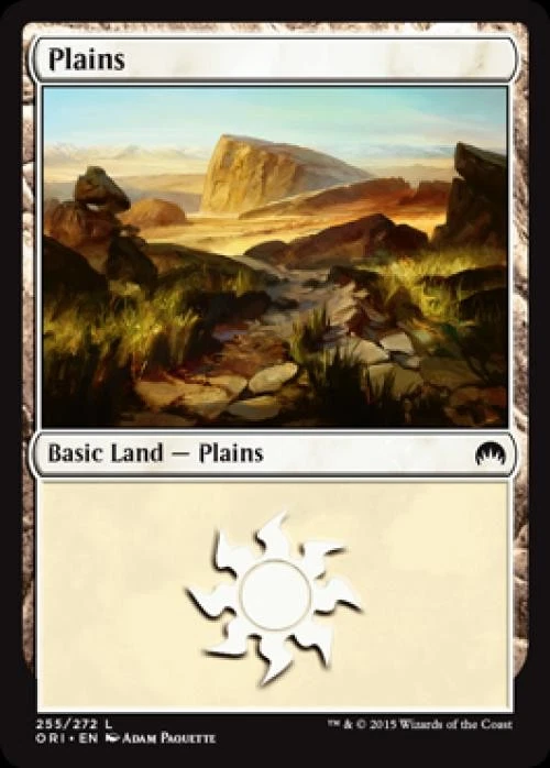 Plains (255) -Foil Light Play MTG Magic Origins - Image 1 of 1