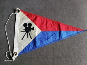 Vintage Hollywood Yacht Club Burgee Nautical Yacht Flag GREAT COND! SUPER RARE!! - Picture 1 of 12