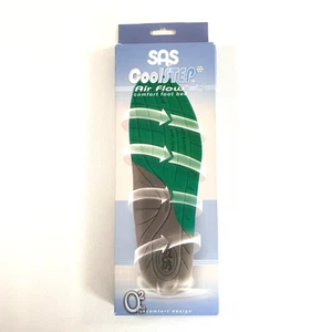 SAS CoolSTEP 11.5 MEN Footbed Foot Bed Insoles New In Box Walking Shoe Insert - Picture 1 of 6