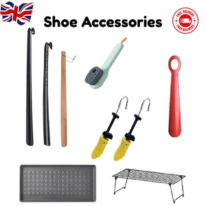 Long Shoehorn, Shoe Stretcher, Shoe Rack, Shoe Mat & Shoe Care Brush Collection - Picture 1 of 34